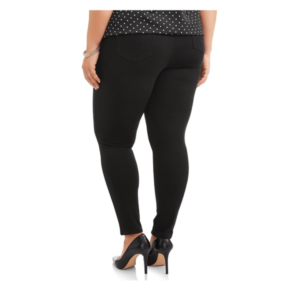 New plus size Jegging black Terra & Sky 5X - Picture 2 of 5